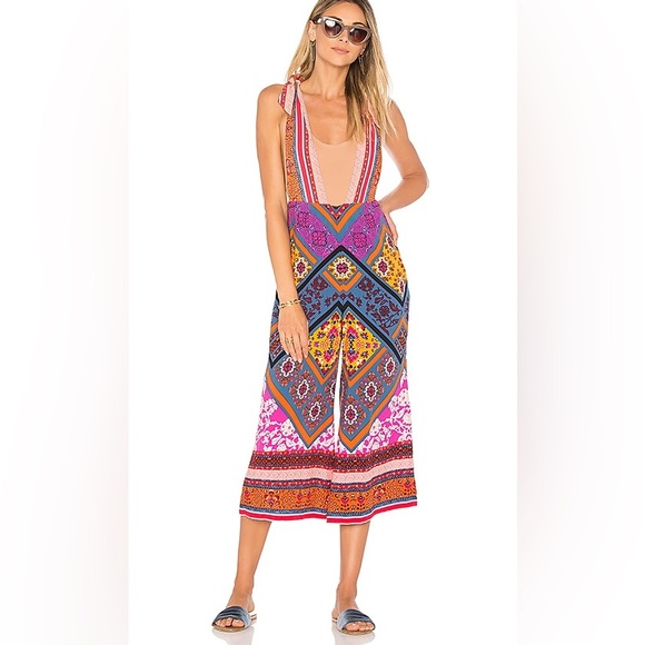 Free People | Maritzah One Piece Multi Jumpsuit Sz 12 - Picture 5 of 17